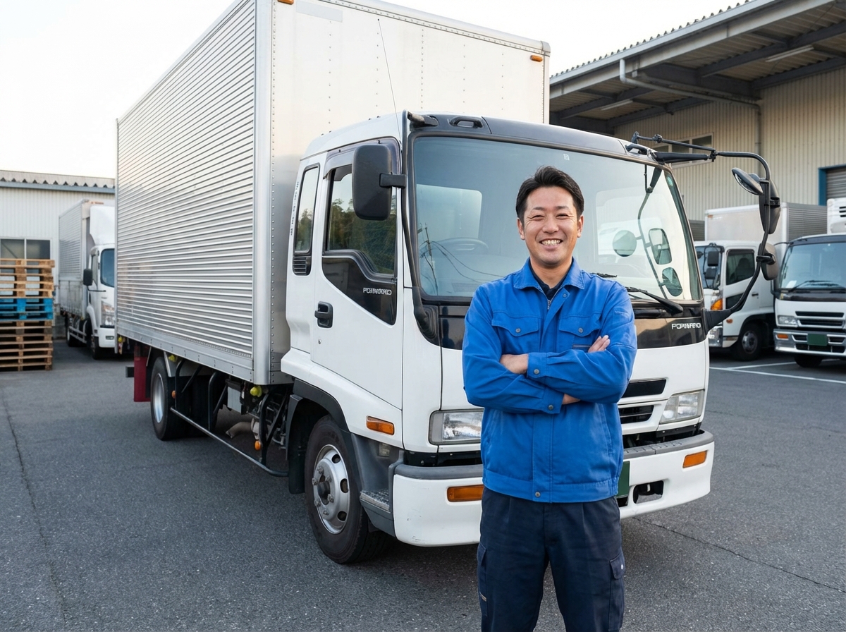 【業務拡大増員】夜勤4tルート配送ドライバー 未経験OK&安心研修あり!